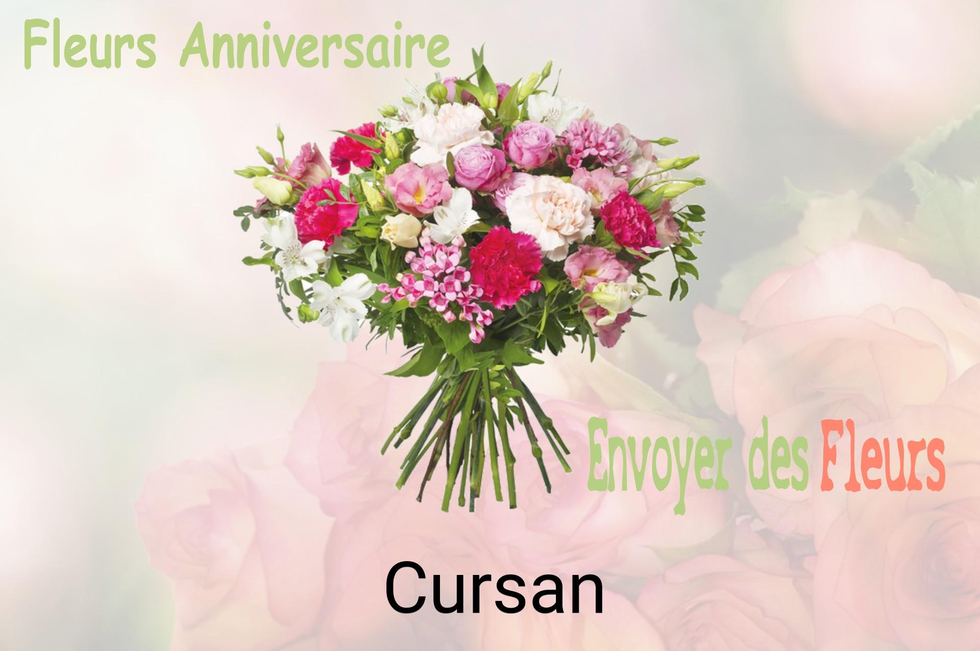 Bouquet de fleurs d’anniversaire livré à Cursan